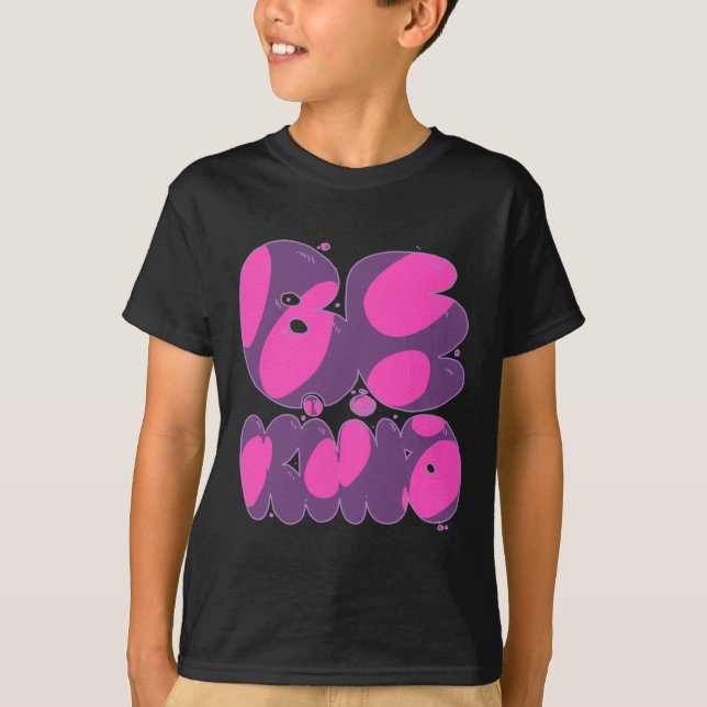 Var god Rosa och Lila T Shirt (Framsida)