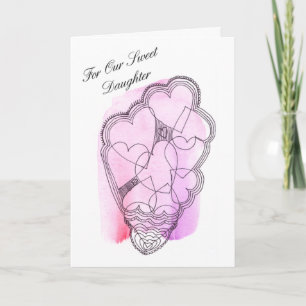 Vår gode dotter, ett Valentinkort Kort