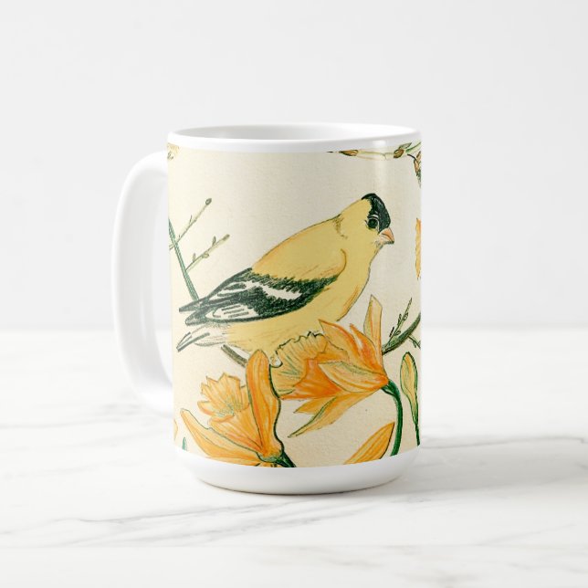 Vår Goldfinch Mugg (Framsida vänster)
