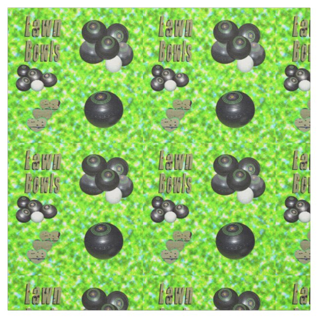 Vår Gräsmatta Bowls Design, Mety Grönt, Tyg (Provkarta)
