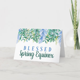 Vår Greenery Ostara Equinox Pagan Wicca Helgkort