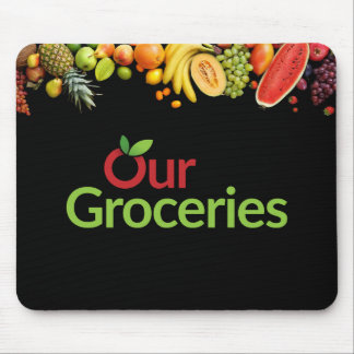 Vår Groceries-musknapp Musmatta