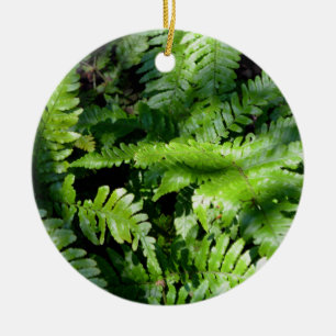 Vår Grönt Ferns Julgransprydnad Keramik