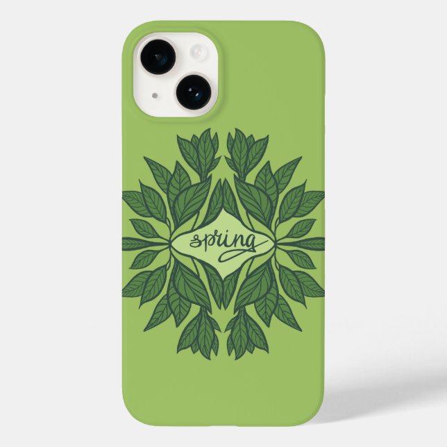 Vår Grönt Löv Aesthetic Typography (Baksida)