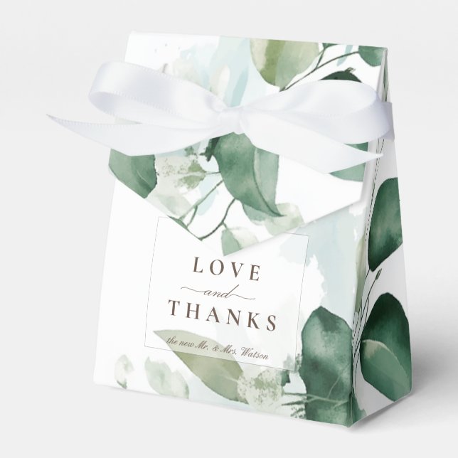 Vår grönt löv presentaskar (Framsidan Sidan)