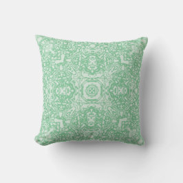 Vår Grönt Maze Kaleidoscope Pillow Kudde