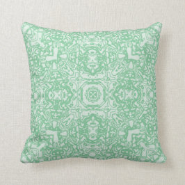 Vår Grönt Maze Kaleidoscope Pillow Kudde