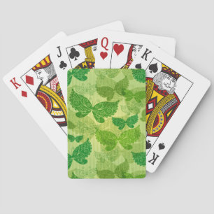 Vår Grönt Mönster Spel Kort