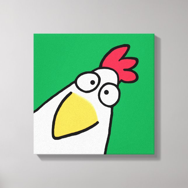 Vår Grönt SERIOUS CHICKEN AV Sandra Boynton Canvastryck (Framsida)