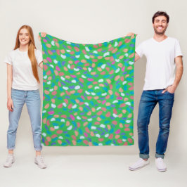 Vår Grönts Painterly Art Fleecefilt