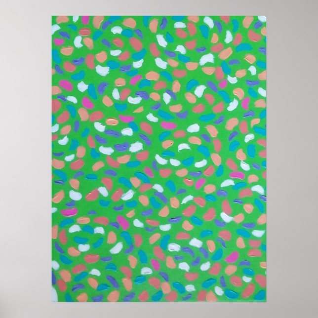Vår Grönts Painterly Art Poster (Framsidan)