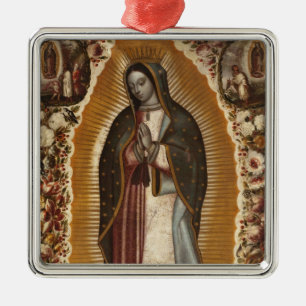 VÅR GUADALUPE-PRAY DAM FÖR OSS JULGRANSPRYDNAD METALL