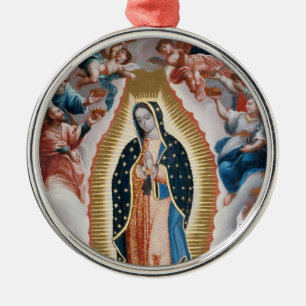VÅR GUADALUPE-PRAY DAM FÖR OSS JULGRANSPRYDNAD METALL