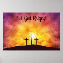 Vår Gud Regerar Premium Canvas Glansig Poster