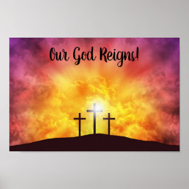 Vår Gud Regerar Premium Canvas Glansig Poster