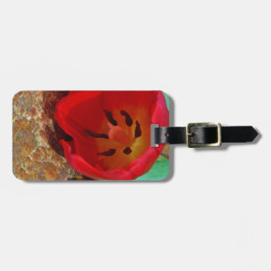 Vår gult och Red Tulip Bagagebricka