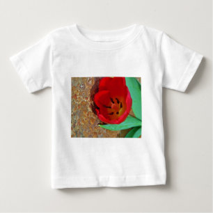 Vår gult och Red Tulip Tee Shirt