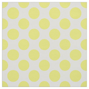 Vår Gult & White Polka Dot Mönster Tyg