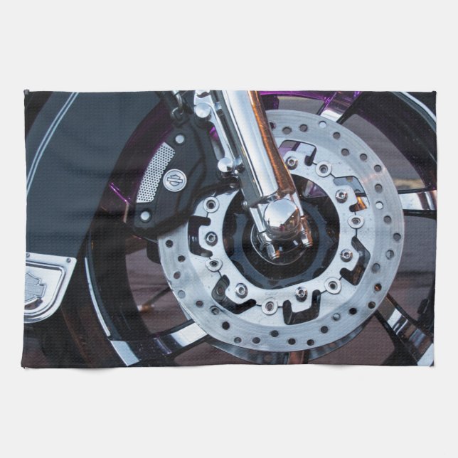 Var gummit möter vägen kökshandduk (Horisontell)