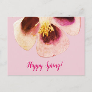 Vår-hälsningskort för blommigt vykort