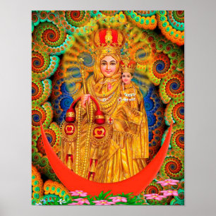 VÅR HÄLSOPATRON DAM I BRA INDIEN POSTER