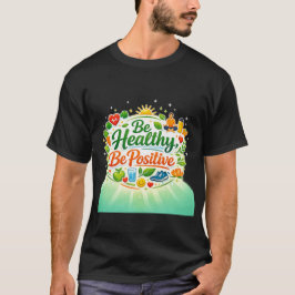 Var hälsosam, vara positivt citat t shirt