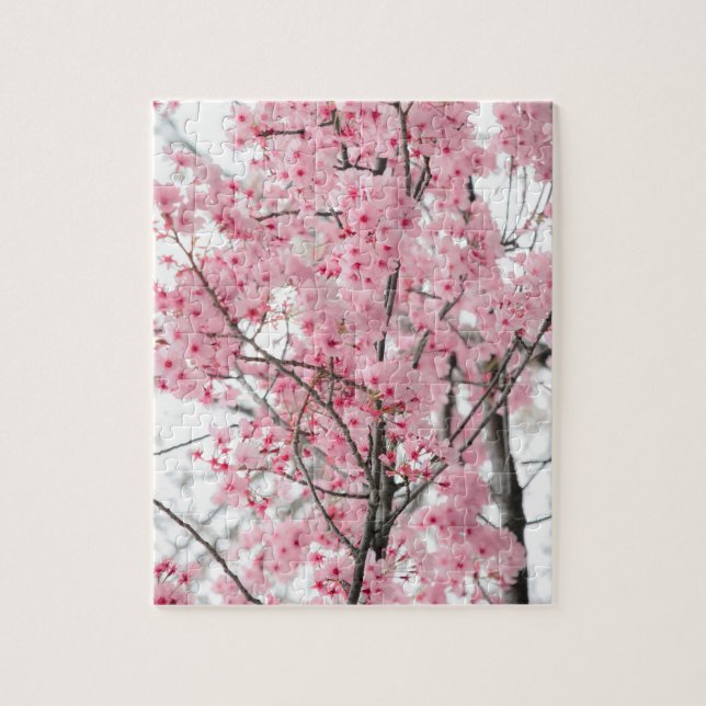 Vår Hanami Festival, Cherry Blommar Pussel (Vertikal)