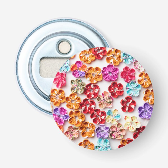 Vår Handgjorda väv Blommor Multifärgad Flasköppnare (Framsidan)