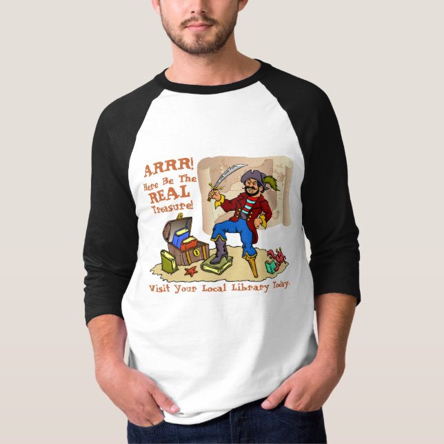 Var här den VERKLIGA skatten! T Shirt (Framsida)