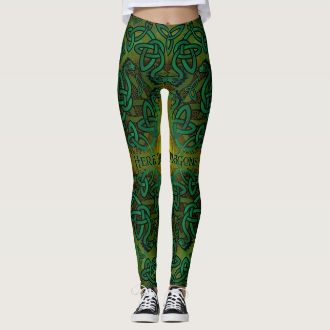 Var här drakar leggings (Framsida)