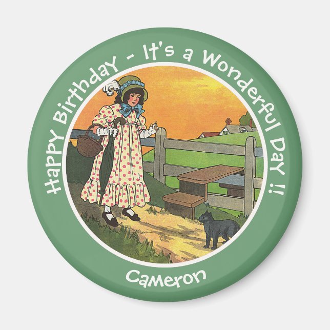 Var har du varit? Födelsedagsfest Magnet (Framsidan)