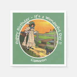 Var har du varit? Födelsedagsfest Pappersservett