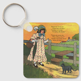 Var har du varit? Mor Goose Rhyme Nyckelring