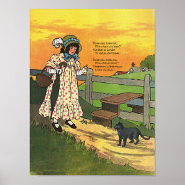 Var har du varit? Mor Goose Rhyme Poster