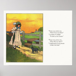 Var har du varit? Mor Goose Rhyme Poster