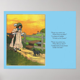 Var har du varit? Mor Goose Rhyme Poster