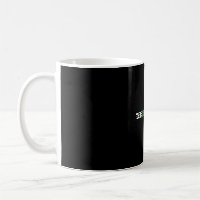 Var här i morgon förebyggande psykisk hälsa kaffemugg (Vänster)