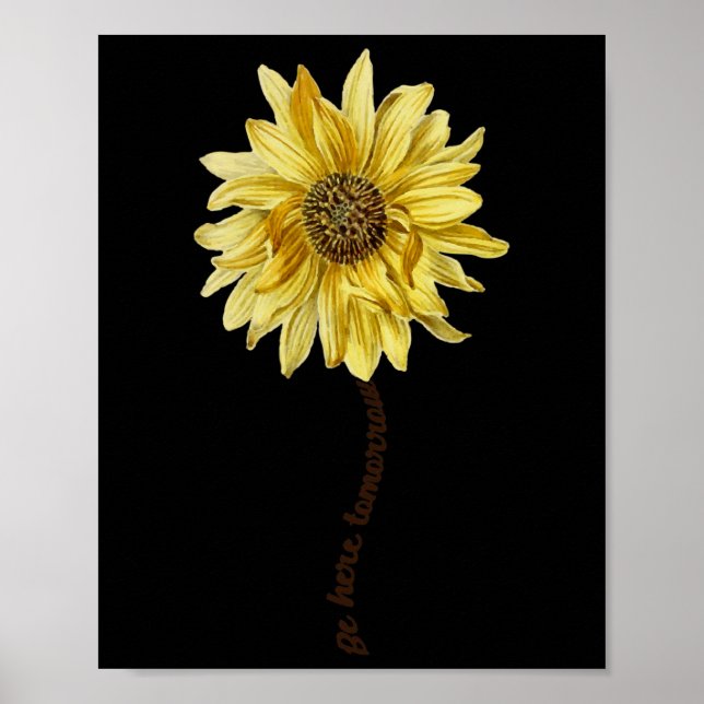 "Var här i morgon" Självmordsförebyggande medvetan Poster (Framsidan)