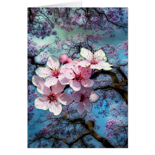 Vår har kommit hälsningskort (Framsidan)