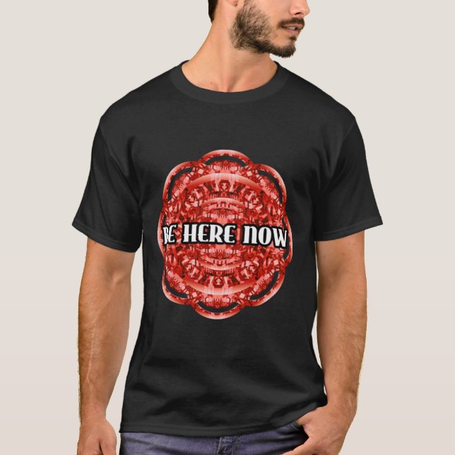 Var här nu (röd) t shirt (Framsida)