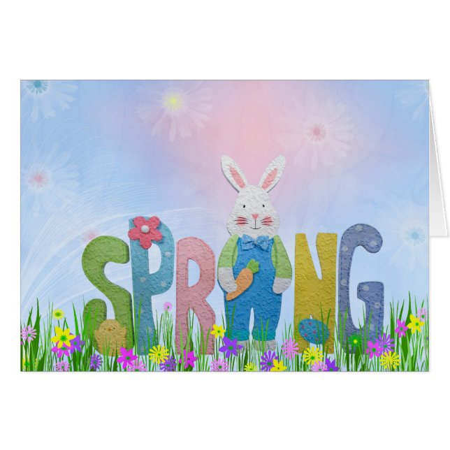 Vår har Sprung Hälsningskort (Framsidan Horizontal)