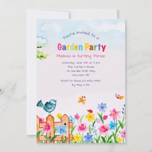 Vår har Sprung-inbjudan Inbjudningar (Framsida)