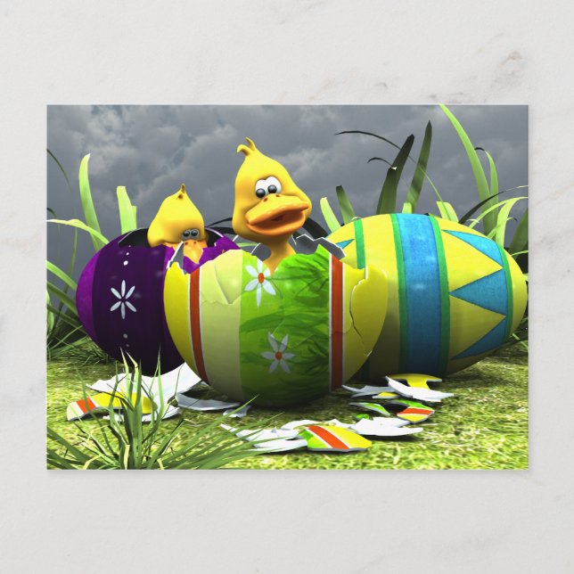 Vår Hatching Vykort (Framsida)