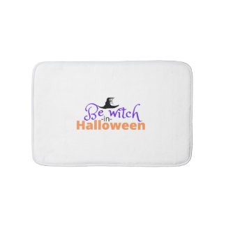 Var häxa i Halloween-skjortan för Halloween Badrumsmatta