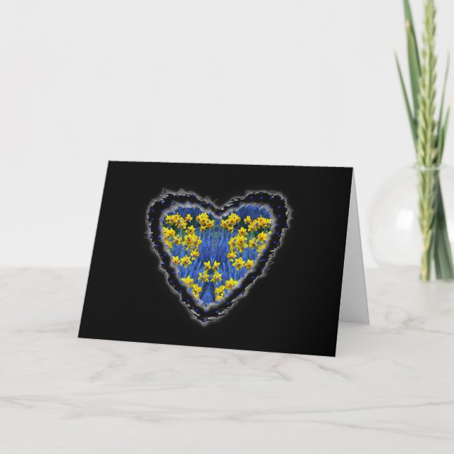 Vår Heart Valentine Kärlek Romantik Card Helgkort (Framsida)