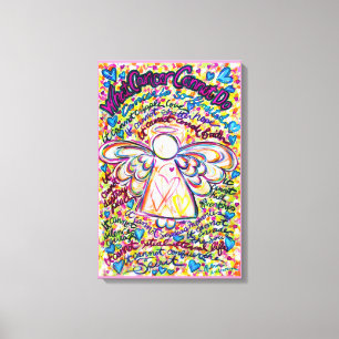 Vår Hearts Cancer kan inte angel Canvas Painting
