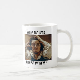 Var hecken satte jag min nycklar? kaffemugg