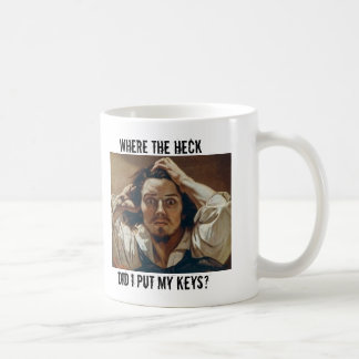 Var hecken satte jag min nycklar? kaffemugg
