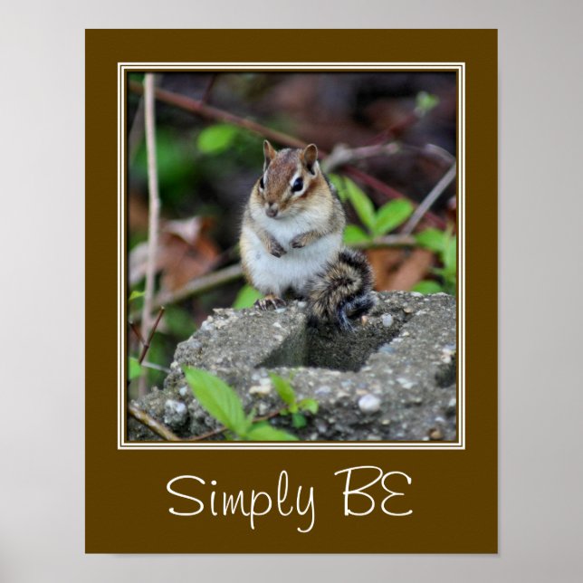 Var helt enkelt inspirationskvot Chipmunk Poster (Framsidan)