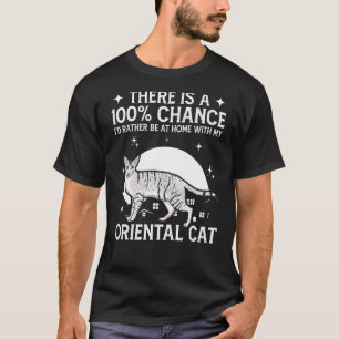 Var hemma med min orientaliska katt t shirt